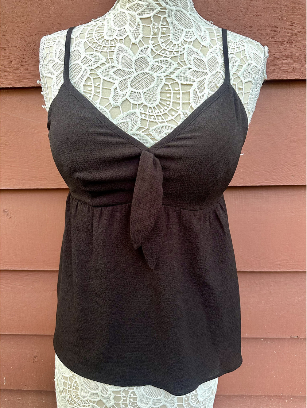 Candie's‎ Black Babydoll Top Y2K Coquette 90s Starlet Empire Waist